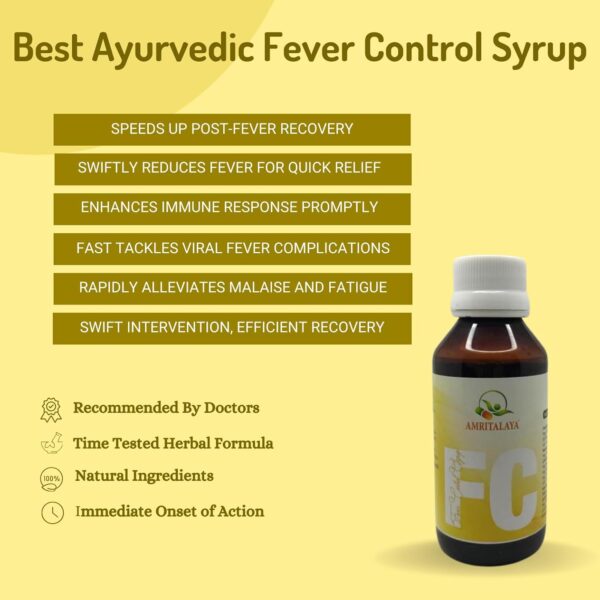 Amritalaya Fever Control Syrup (Pack of 2) - Image 2