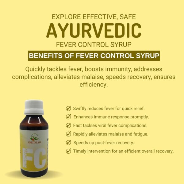 Amritalaya Fever Control Syrup (Pack of 2) - Image 3