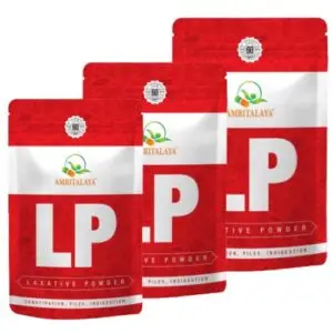 AMRITALAYA LP – Laxative Powder (Pack of 3) | Natural Relief for Constipation, Piles, and Indigestion