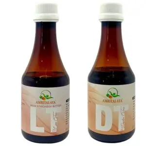 Amritalaya Liver Tonic (Pack of 2) + Digestive Syrup (Pack of 2)