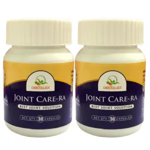 Amritalaya Joint Care-RA – Ayurvedic Capsules for Rheumatoid Arthritis & Joint Health | Natural Pain Relief & Anti-Inflammatory | Pack of 2